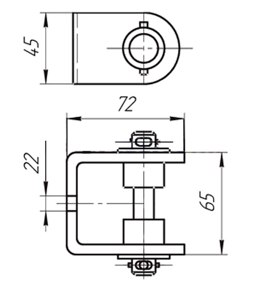 Схема габаритных размеров Анкера К675